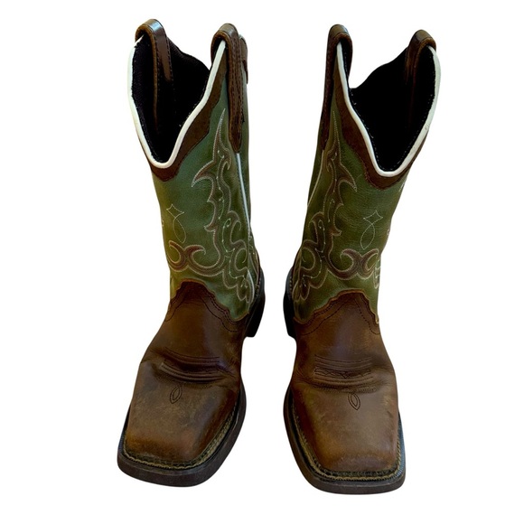 Justin RAYA 12" Western Boots Leather Cowboy Cowgirl Rodeo Country size 6.5 - Picture 2 of 10